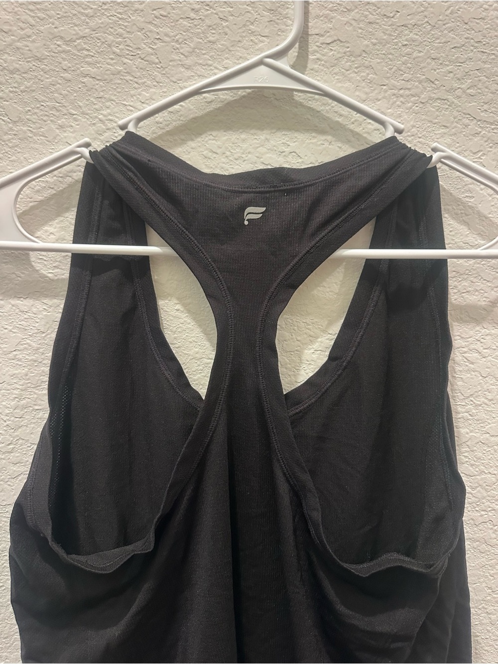 Fabletics Black Racerback Workout Tank - Picture 2 of 3